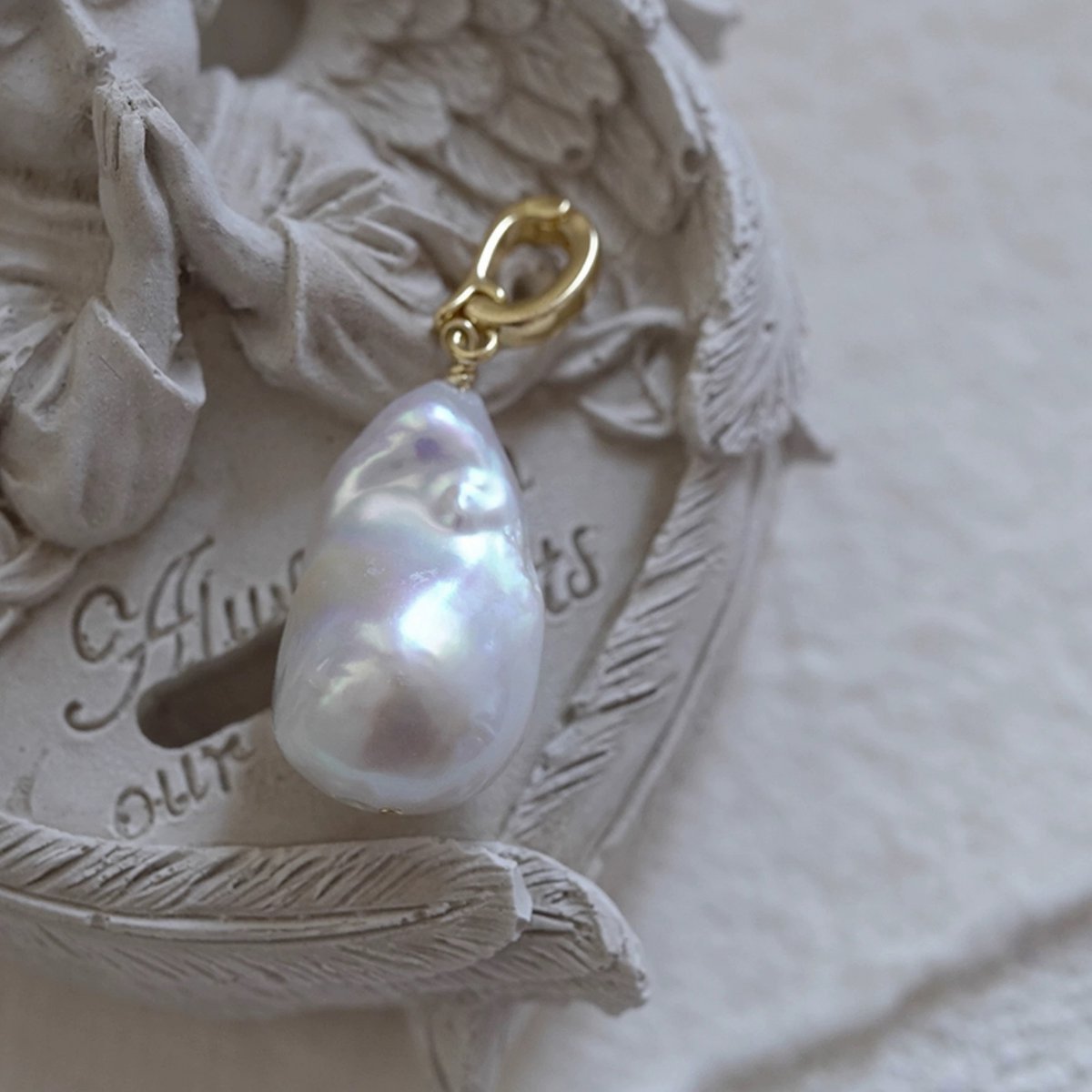 Chunky Baroque Pearl Pendant with Master Hook - Pendant Only