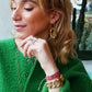 Armreifen XL - Design Kette verstellbar Armband Damen Mode Accessoire Schmuck