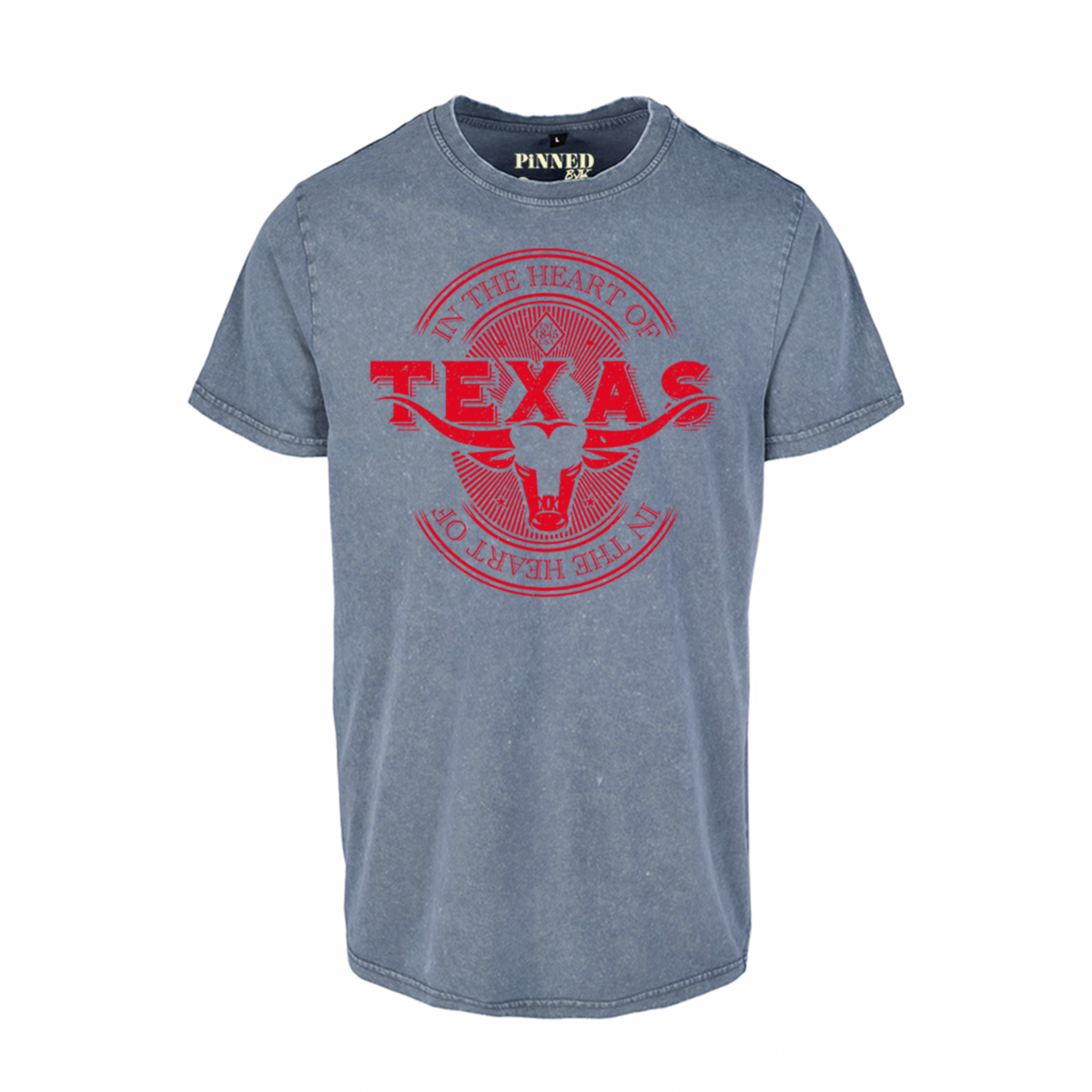 T-Shirt im Herzen von Texas-Rot gewaschen