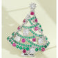 Funkelnde Weihnachtsbaum-Ohrringe