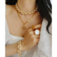Vintage-inspirierte klobige Perlenkette und Armband