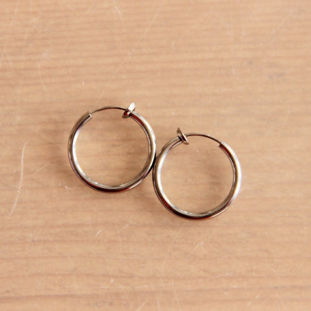 Clip earring 20mm – silver