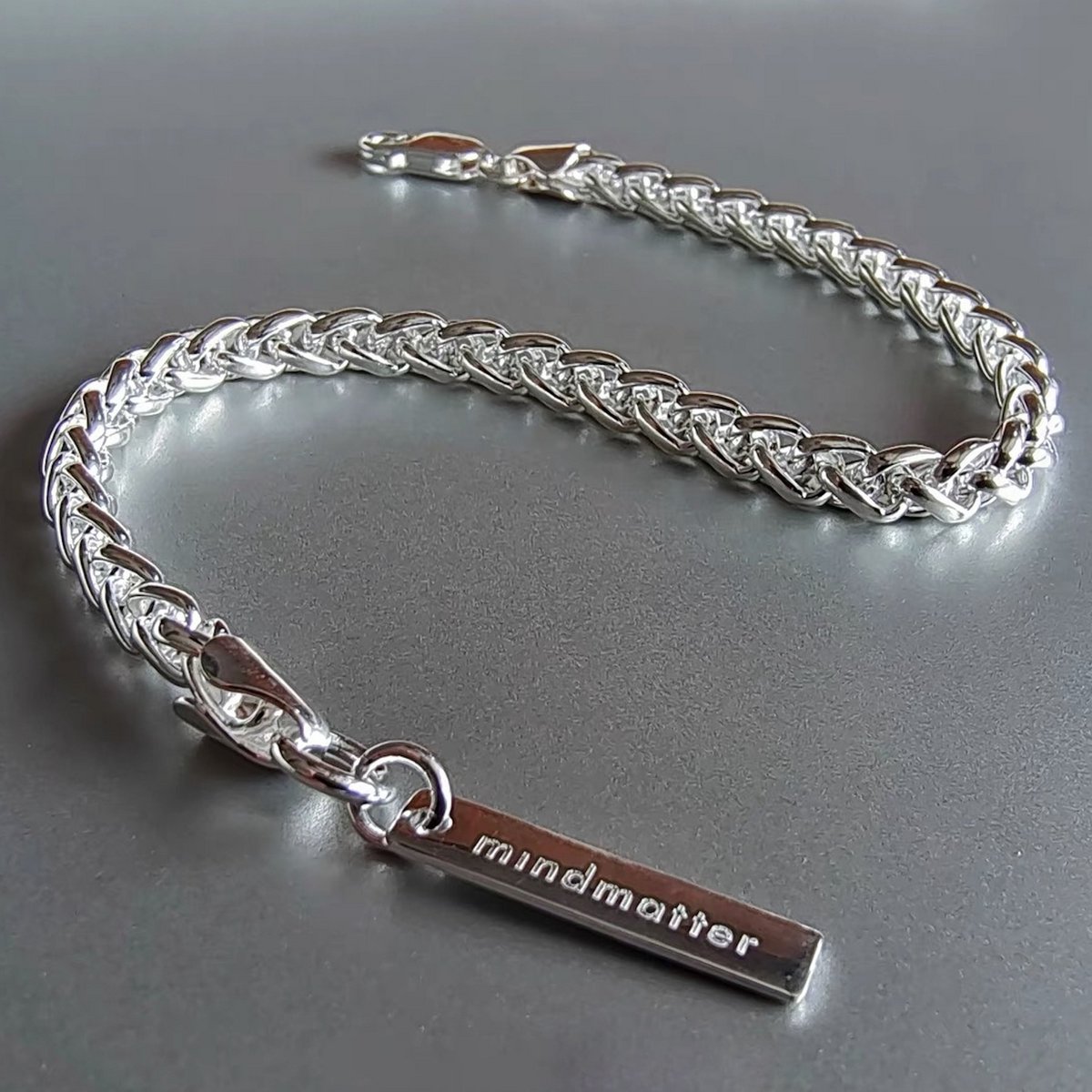 Klassisches Fuchsschwanz-Armband aus Sterlingsilber – Premium-Qualität