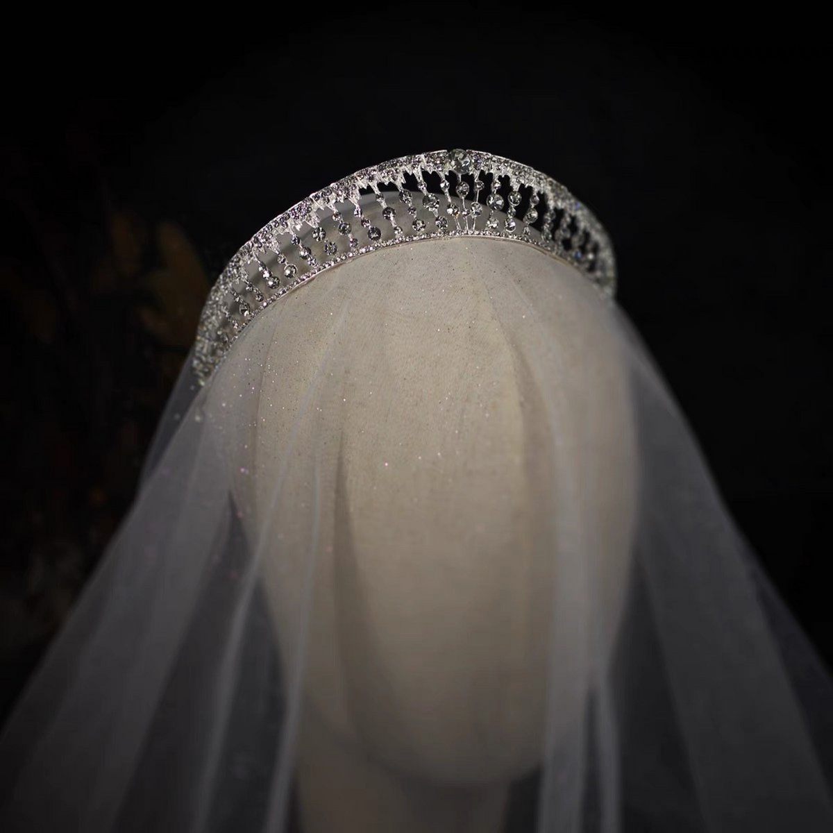 Kristall-Tiara – Prinzessin, königliche Eleganz für die moderne Braut