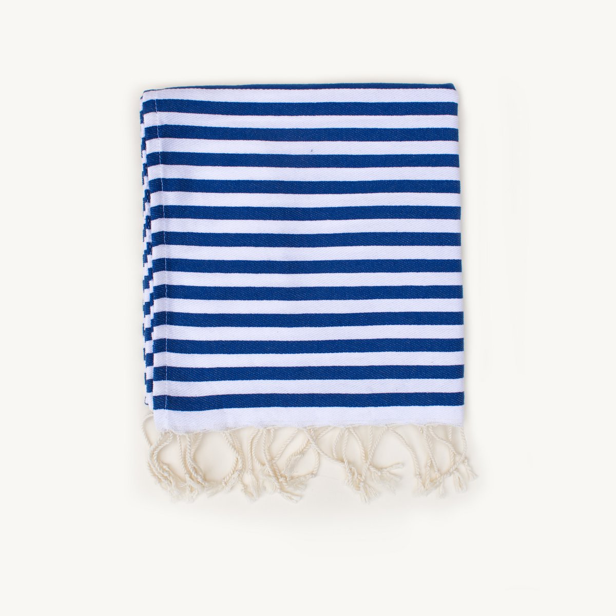 Striped Hand/Baby Towel Marine Blue - 45 x 100 cm