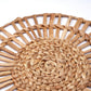 Tischset (2er, 4er oder 6er Set) CARUBAN | 38 cm großes Boho-Tischset rund aus Wasserhyazinthe