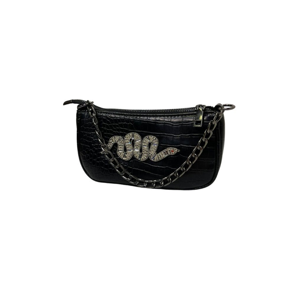 Midi-Tasche Kroko-Schlange
