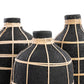 Die Whoopy Vase - Schwarz Natur - M