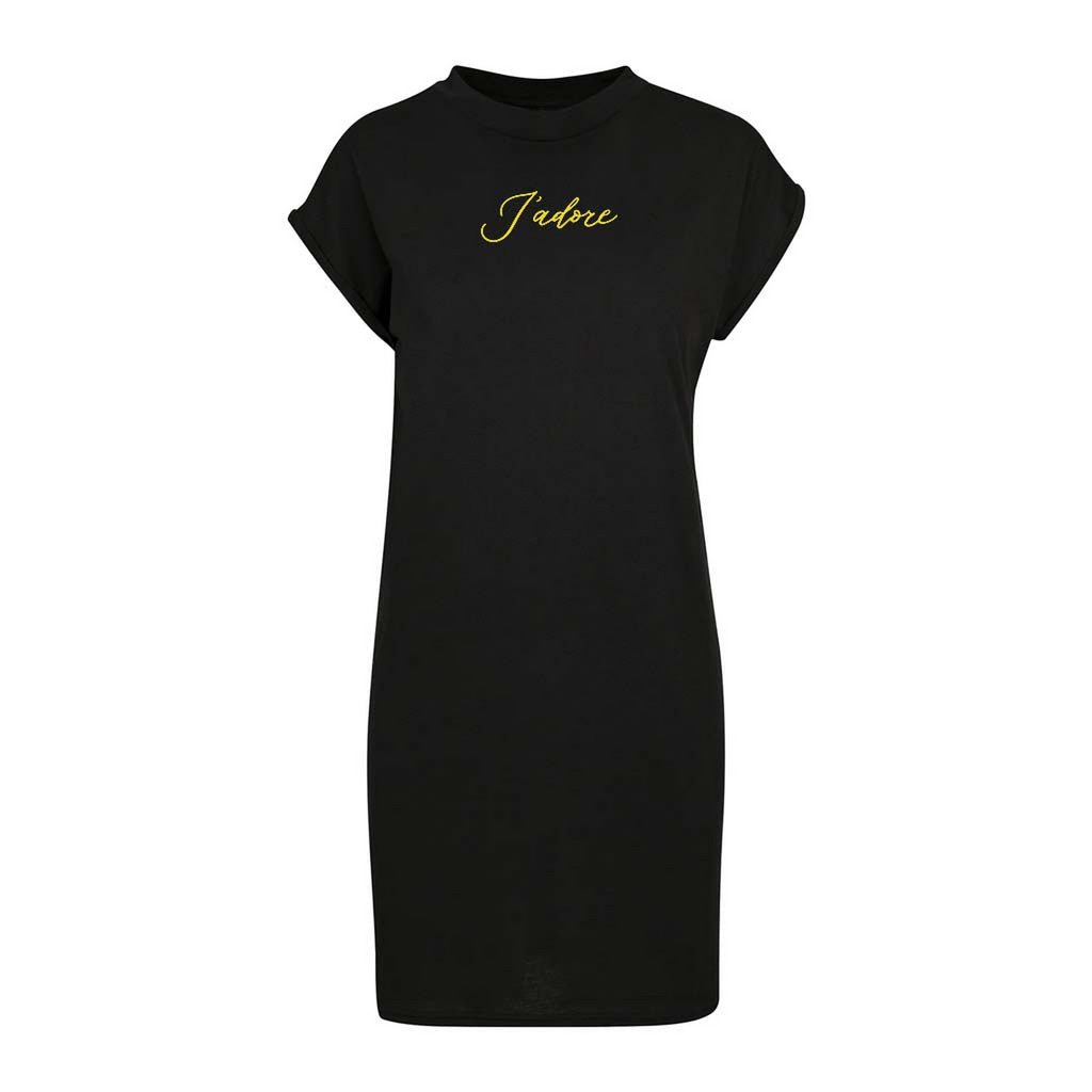 T-Shirt-Kleid Goldfolie J'adore