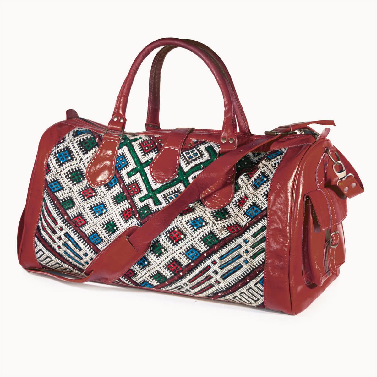 Ledertasche 'Kilim S' (rot)