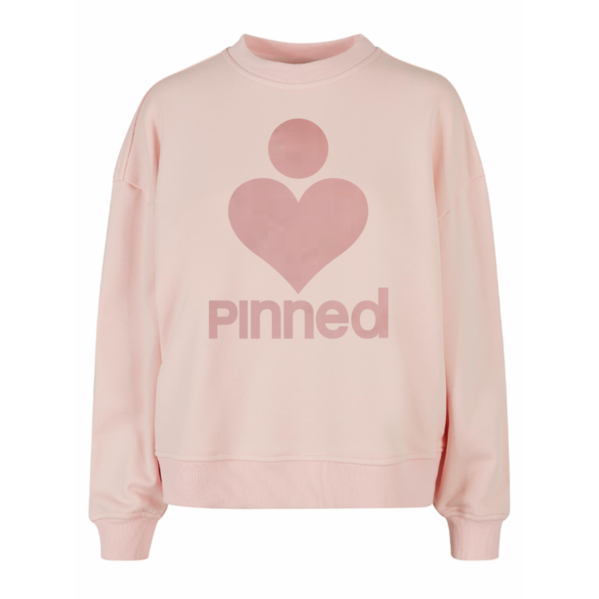 Limitierter Pullover Boxy PiNNED Peach Velvet