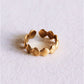 Verstellbarer Ring mit Schalen Damen Mode Accessoire Schmuck Edelstahl