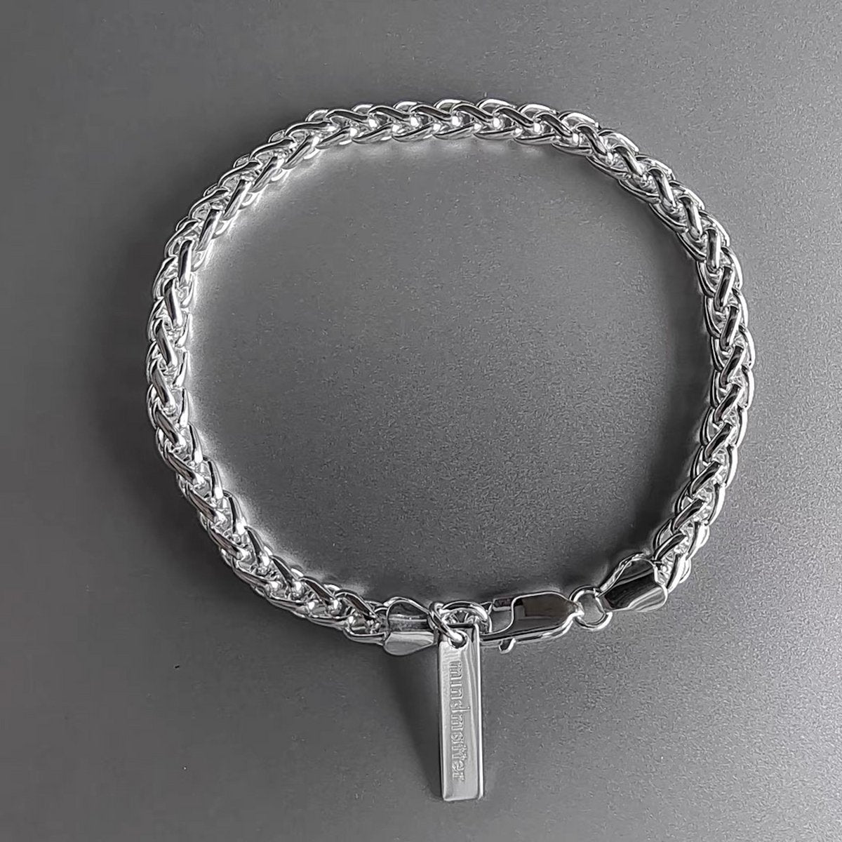 Klassisches Fuchsschwanz-Armband aus Sterlingsilber – Premium-Qualität