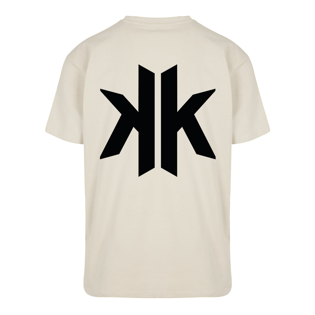 Übergroßes T-Shirt mit KK-Logo auf der Rückseite