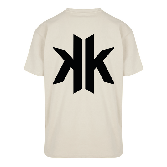 Übergroßes T-Shirt mit KK-Logo auf der Rückseite