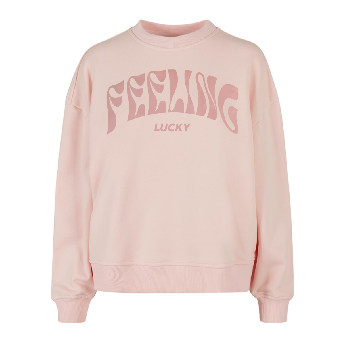 Limitierter Pullover Boxy Feeling Lucky Peach Velvet