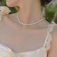 Elegante, schlanke Perlenkette – AAAA-Qualität