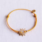 Elastisches Armband mit Sonne - Gelb Damen Mode Accessoire Schmuck Edelstahl