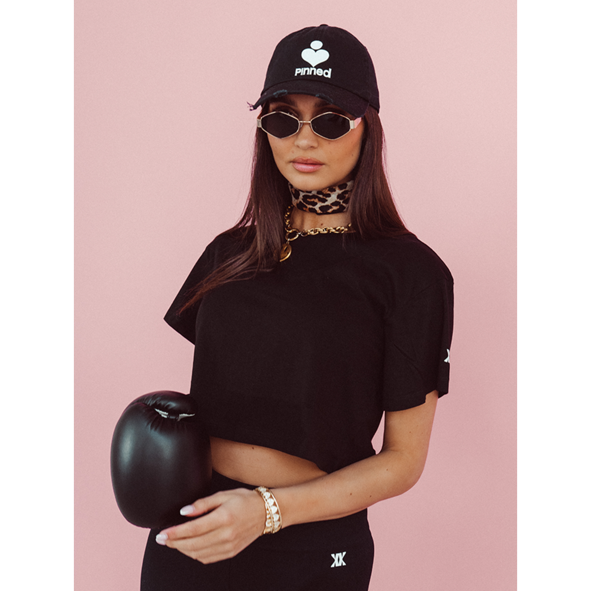 Sport Crop Top Basic PBK Weiß