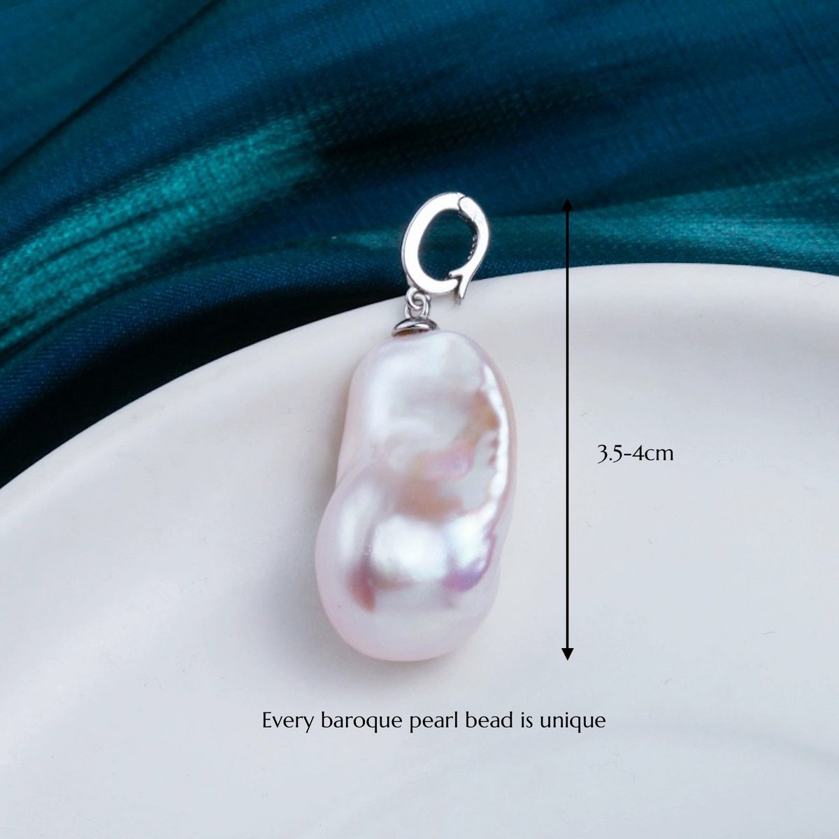 Chunky Baroque Pearl Pendant with Master Hook - Pendant Only