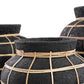 Die Bauchvase - Schwarz Natur - S