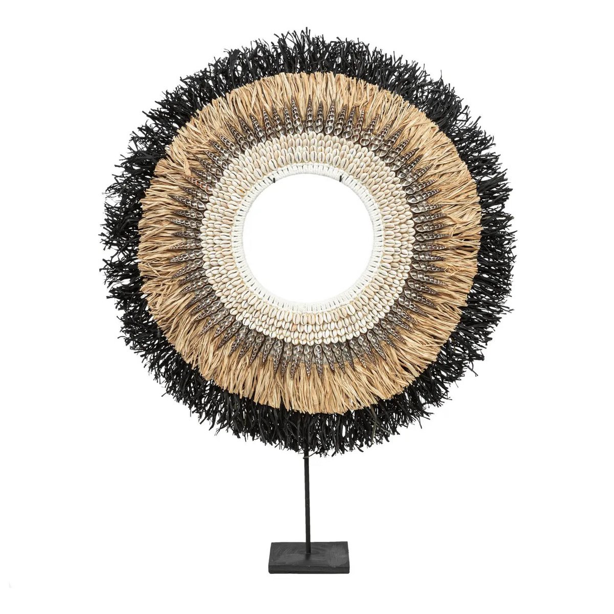 Die Mojo Raffia am Stand - Natural Black - L.