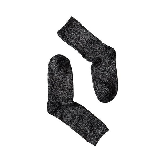 Socken Glitzer Silber