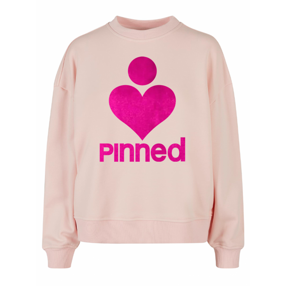 Limitierter Pullover Boxy PinNED Neon Pink Velvet