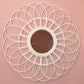 Rattanspiegel 58 cm | Handgefertigter Boho-Wandspiegel MAGUWO