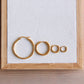 Creole aus Edelstahl 30mm "Basic" - Gold - EA526