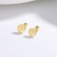 Timeless Design Smiling Face Ear Studs