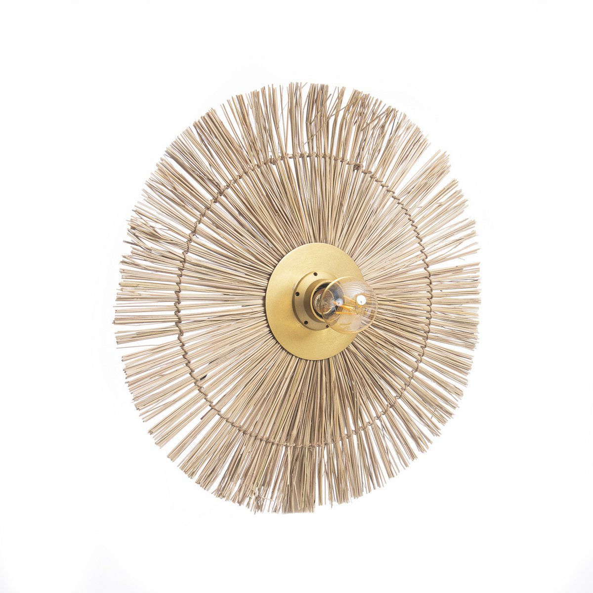 Die Beausoleil Wandlampe - Naturgold - M