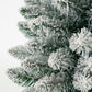 Schmaler künstlicher Weihnachtsbaum von Gerlos aus Jute – H75 x Ø36 cm – Grün gefrostet
