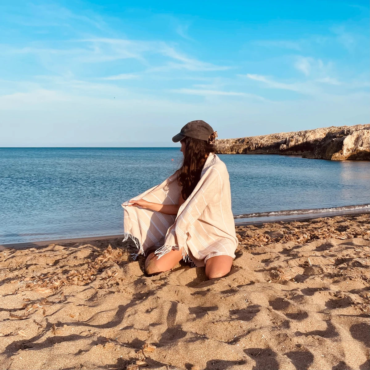 Beach Boys Beige Towel