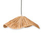 Boho Lampenschirm – Große Raffia-Deckenleuchte – Natürliche Pendelleuchte – Handgefertigte Deckenlampe aus Raffia TAMPAH (Ø 53 cm)