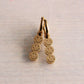 Creolen aus Edelstahl mit 3 Smileys – Gold Damen Mode Accessoire Schmuck Edelstahl