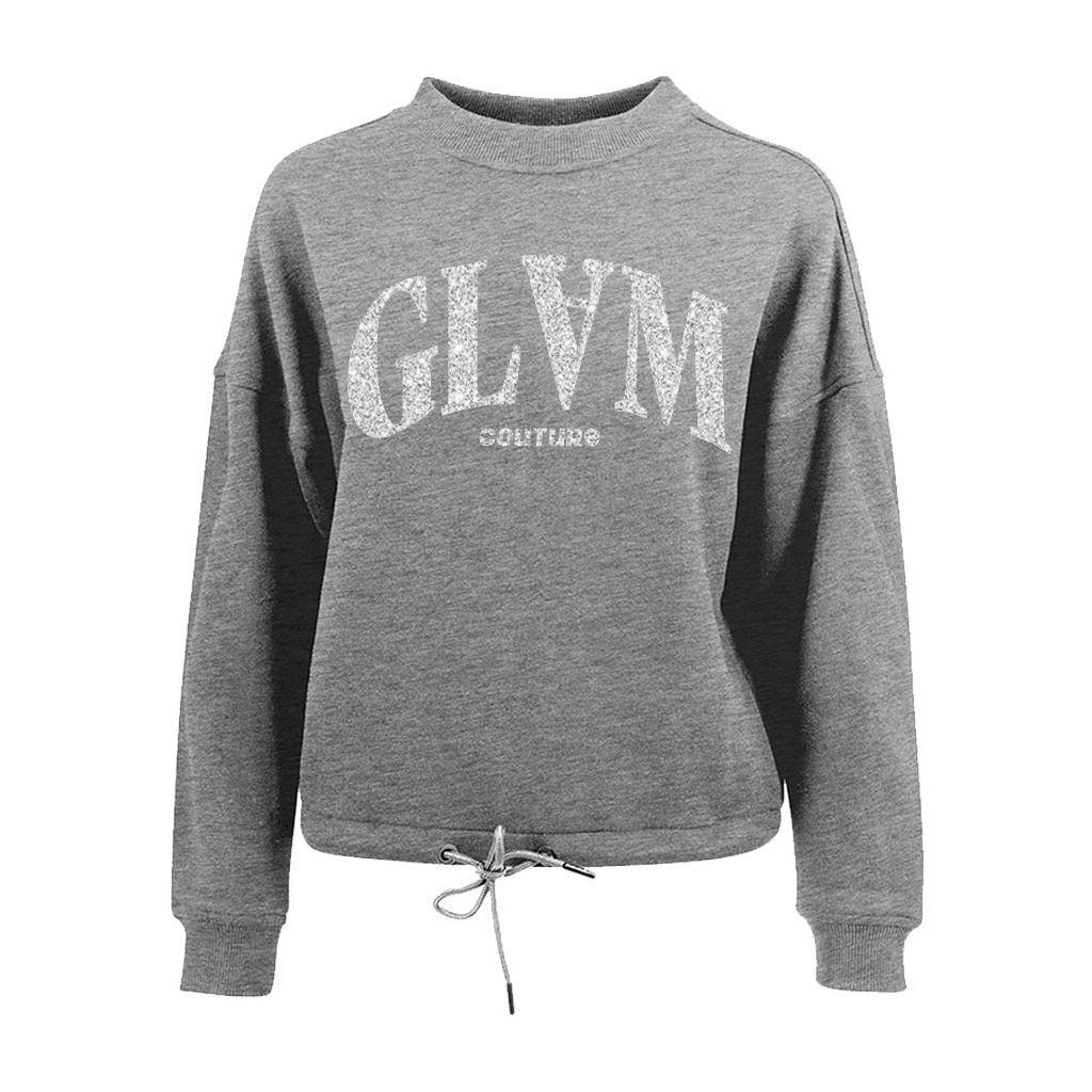 Limitierter Pullover Glam Glitter Silber