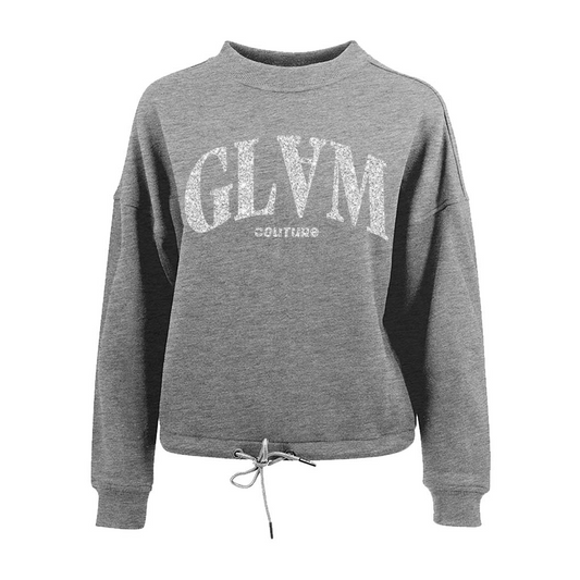 Limitierter Pullover Glam Glitter Silber