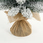 Schmaler künstlicher Weihnachtsbaum von Gerlos aus Jute – H75 x Ø36 cm – Grün gefrostet