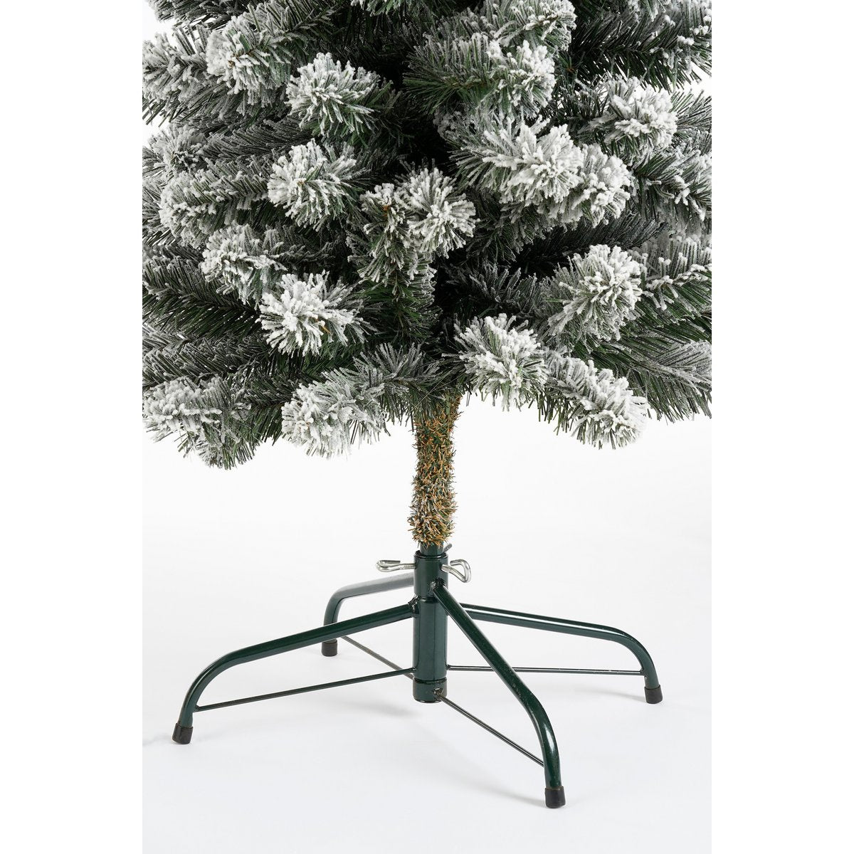 Charlton schmaler künstlicher Weihnachtsbaum mit Kunstschnee - H215 x Ø56 cm - Grün Deko Weihnachten