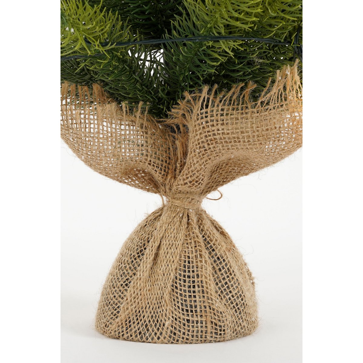 Nagoya Weihnachtsbaum in Jute mit LED -Beleuchtung - H60 x Ø44 cm - Grün