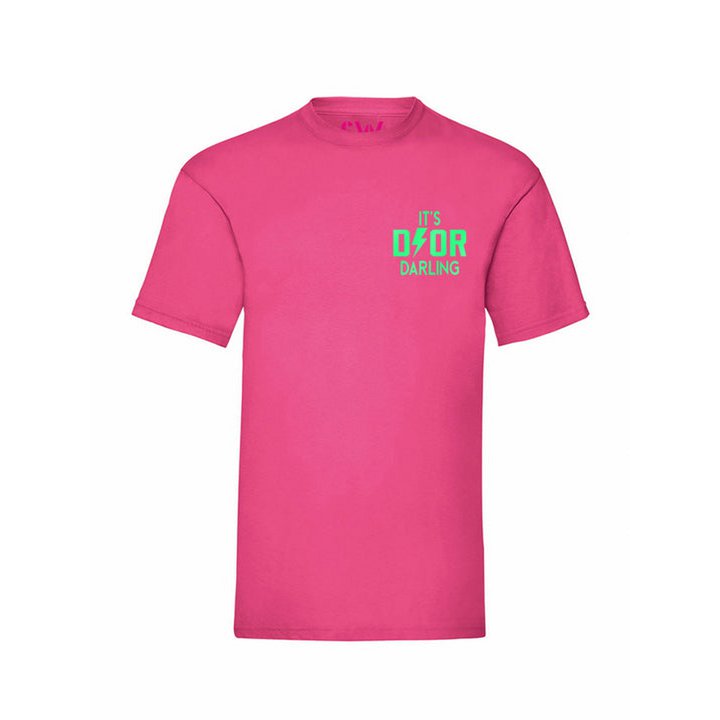 T-Shirt Dyor Darling Neon Green Velvet Chest