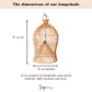 Rattan-Lampenschirm – Boho-Hängelampe – Deckenlampe zum Aufhängen – Boho-Deckenleuchte MAHARA (Ø35 cm)