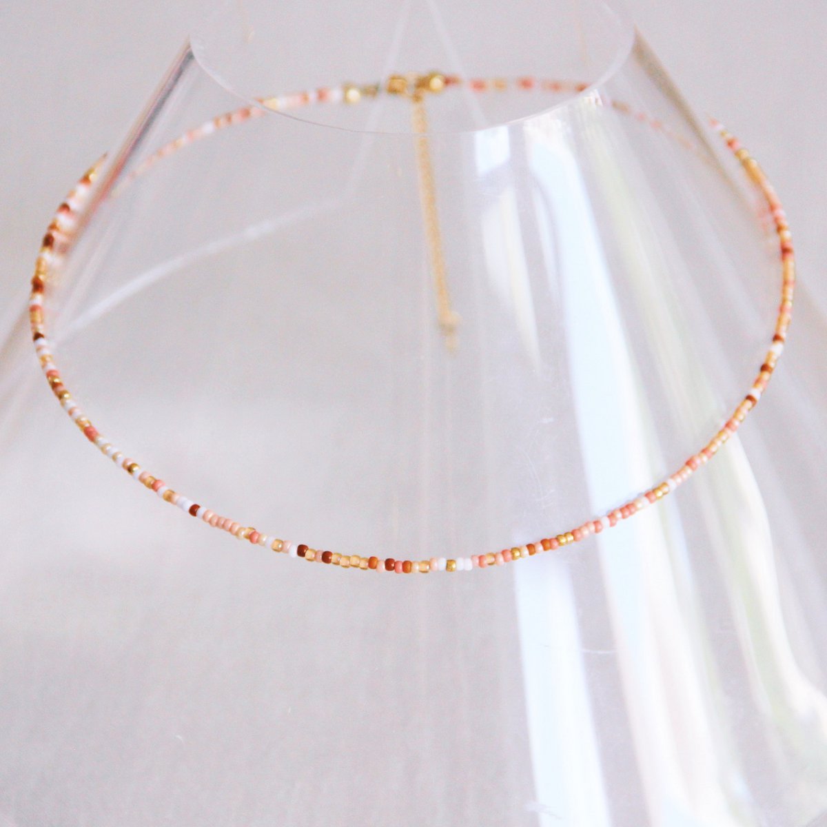 Perlen Halskette Mix Edelstahl und Perlen verlängerbar Damen Mode Accessoire Schmuck