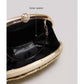 Goldene Luxus-Abendclutch mit eingebetteten Blumenmustern für Partys und Hochzeiten