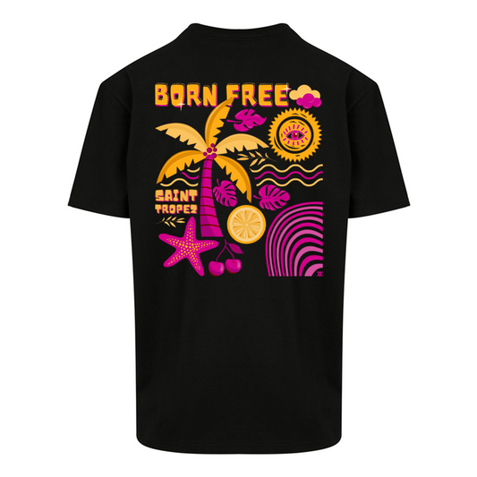 Übergroßes T-Shirt Born Free Back