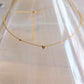 FW268 - Feine Halskette aus Edelstahl mit 3 Mini-Herzen - Gold