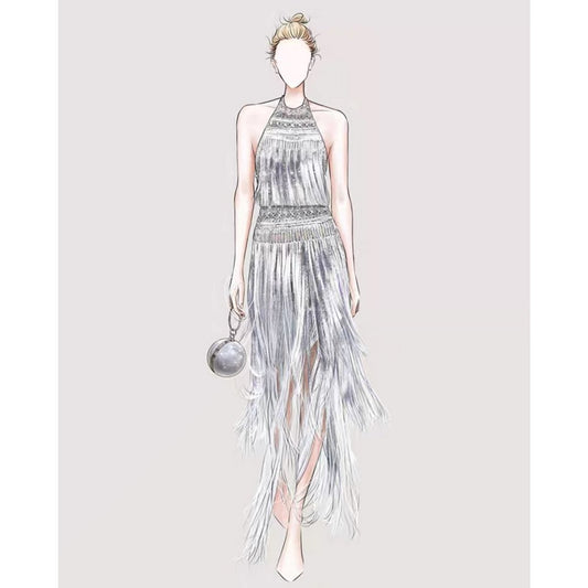 Luxuriöse Ball-Clutch – Bling-Bling-Diamanten – Gold und Silber