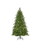 Brampton Künstlicher Weihnachtsbaum Slim mit LED-Beleuchtung – H185 x Ø114 cm – Grün